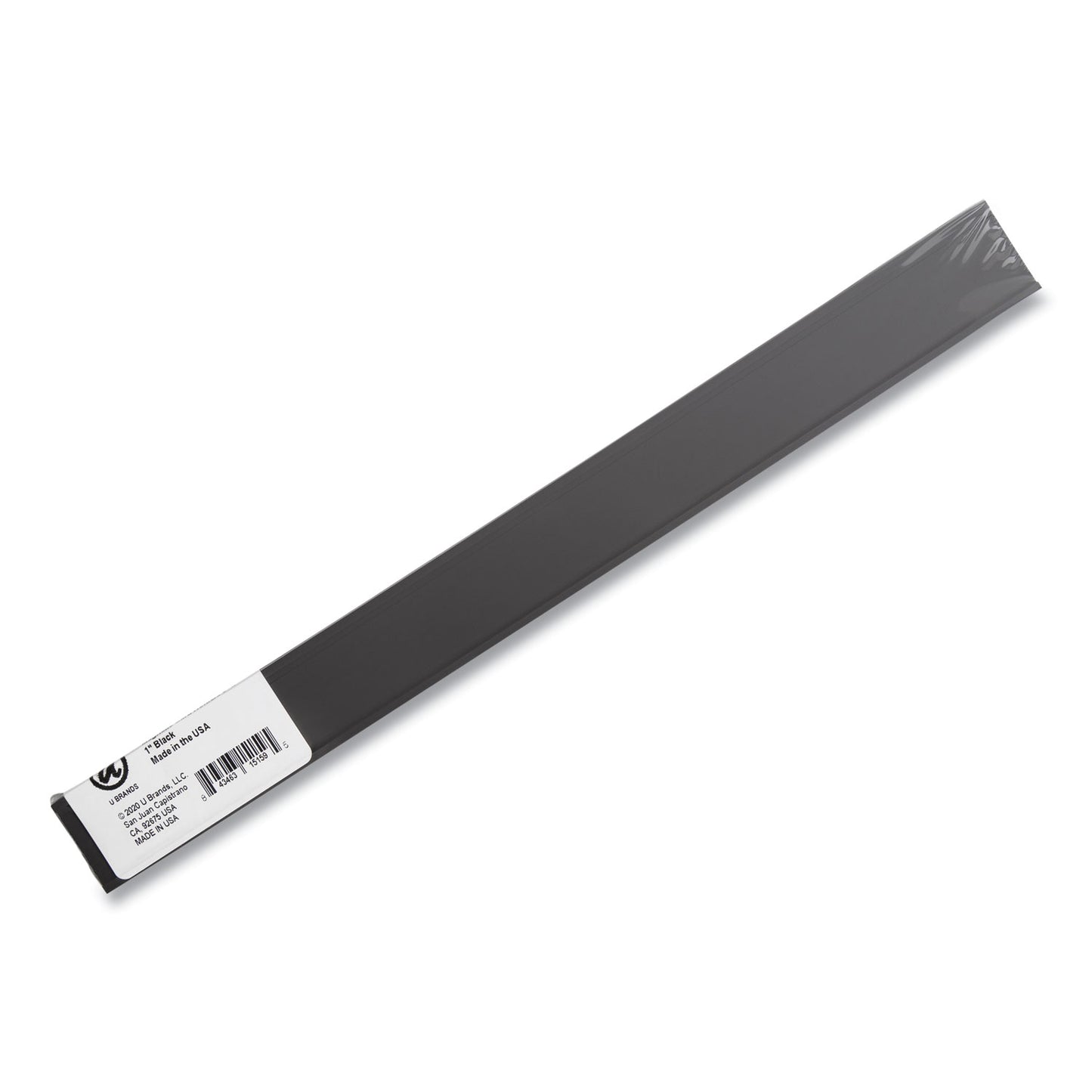 U Brands Magnetic Card Holders, 6 x 1, Black, 10/Pack (FM2632)