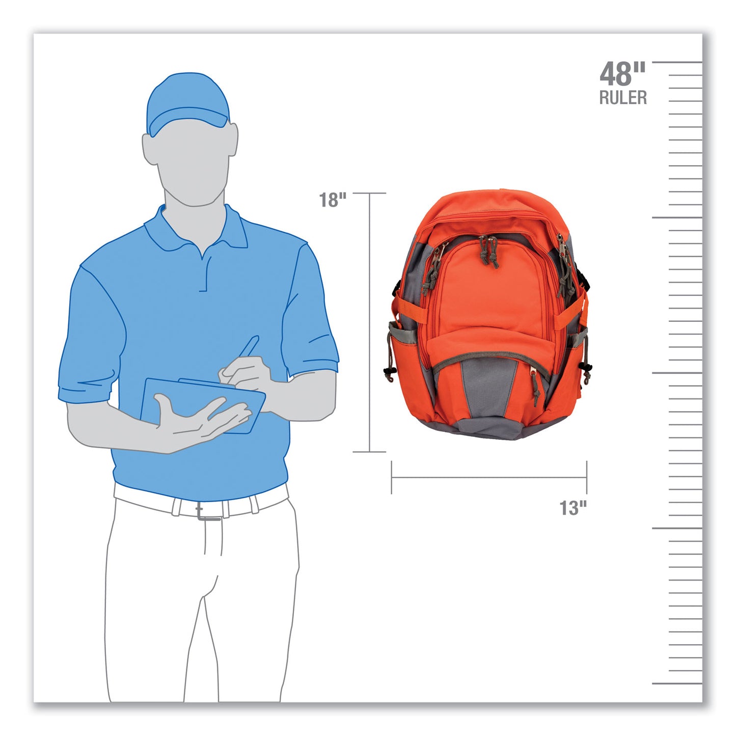 PhysiciansCare Emergency Preparedness First Aid Backpack, XL, 63 Pieces, Nylon Fabric (90001)