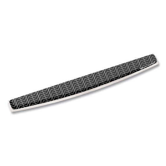 Fellowes Photo Gel Keyboard Wrist Rest with Microban Protection, 18.5 x 2.31, Chevron Design (9550001)