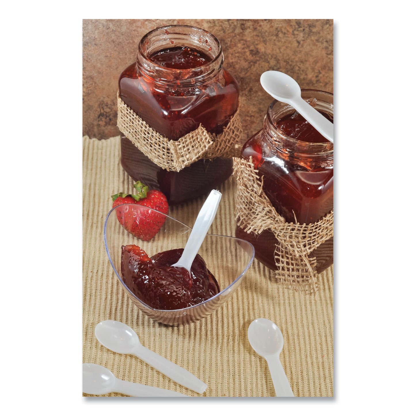 AmerCareRoyal Polystyrene Taster Spoons, White, 3000/Carton (RTS3000)