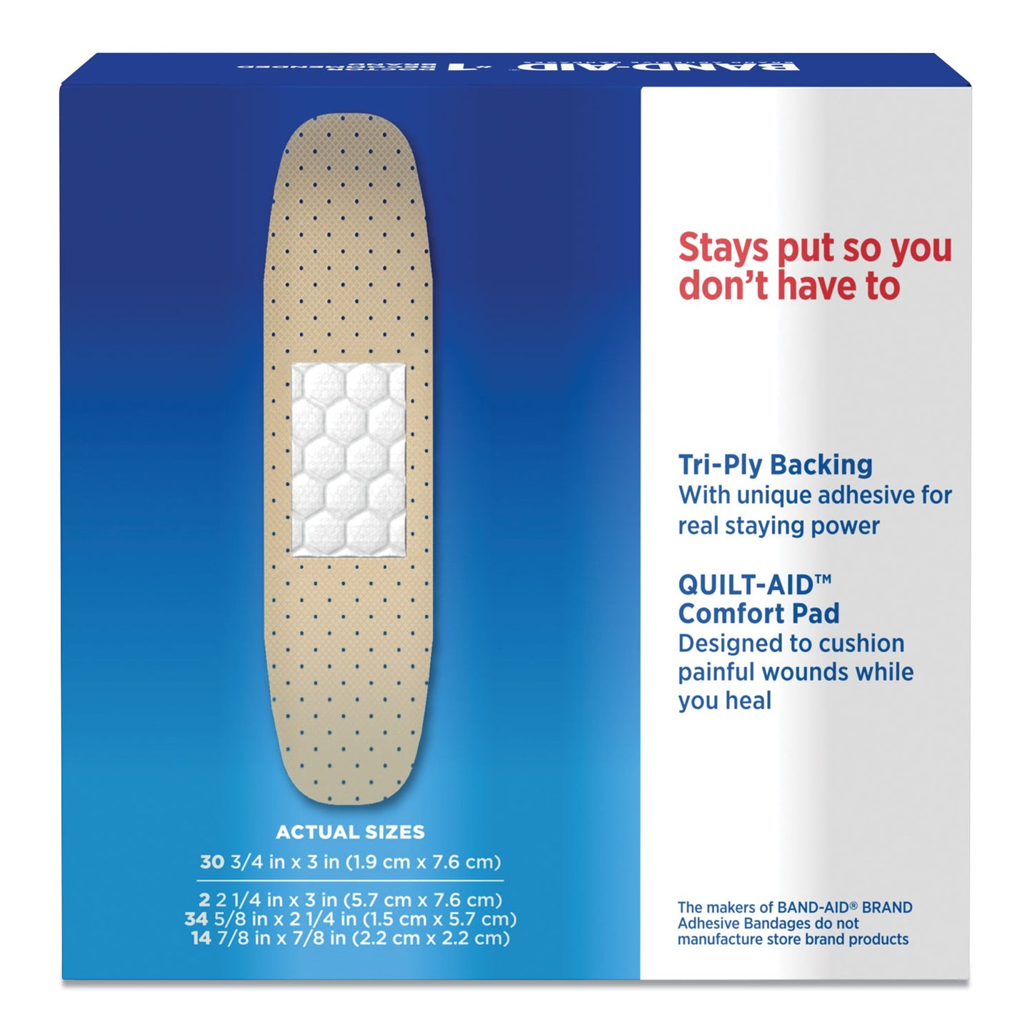 BAND-AID Tru-Stay Sheer Strips Adhesive Bandages, Assorted, 80/Box (4669)