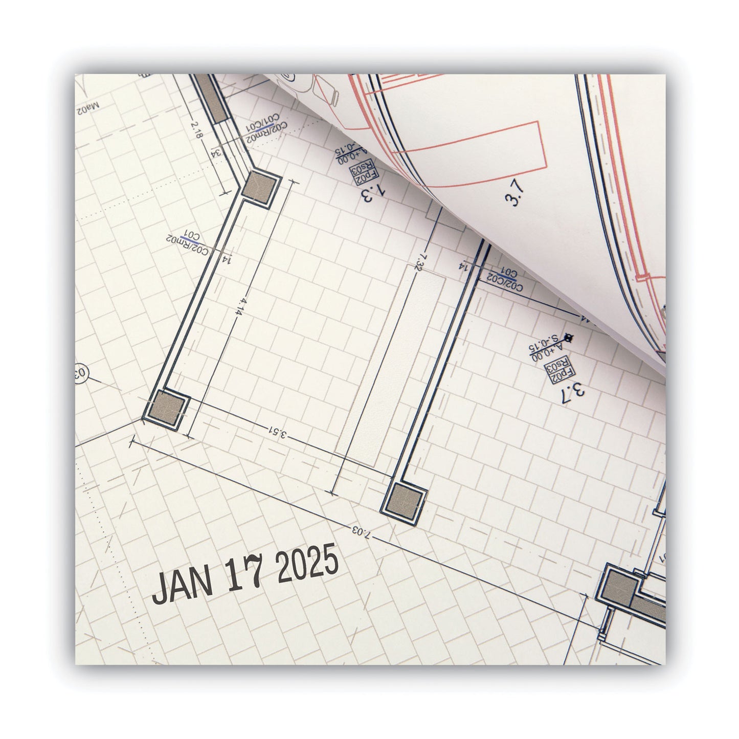 2000 PLUS Self-Inking Heavy-Duty Line Dater, 5 Years, 1.25" x 0.63", Black Ink (011200)