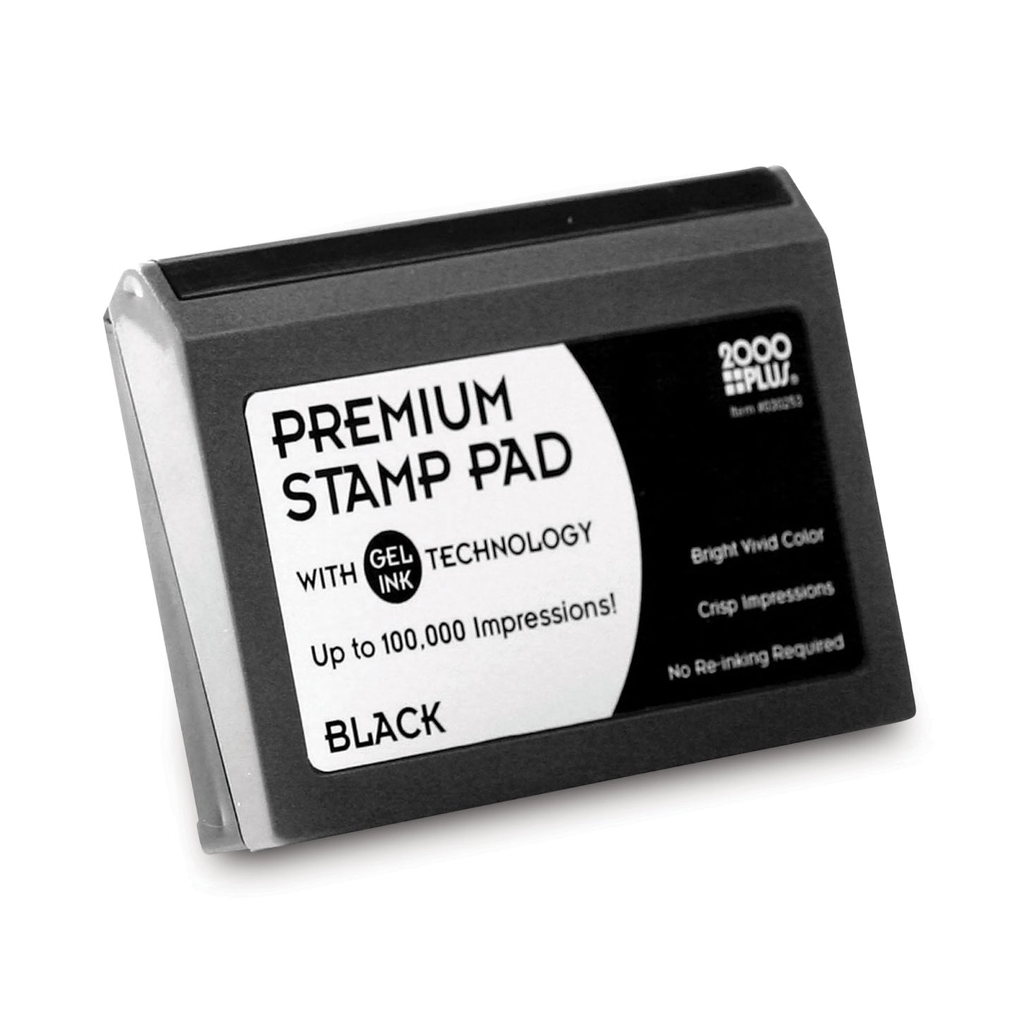 COSCO Microgel Stamp Pad for 2000 PLUS, 6.17" x 3.13", Black (030256)