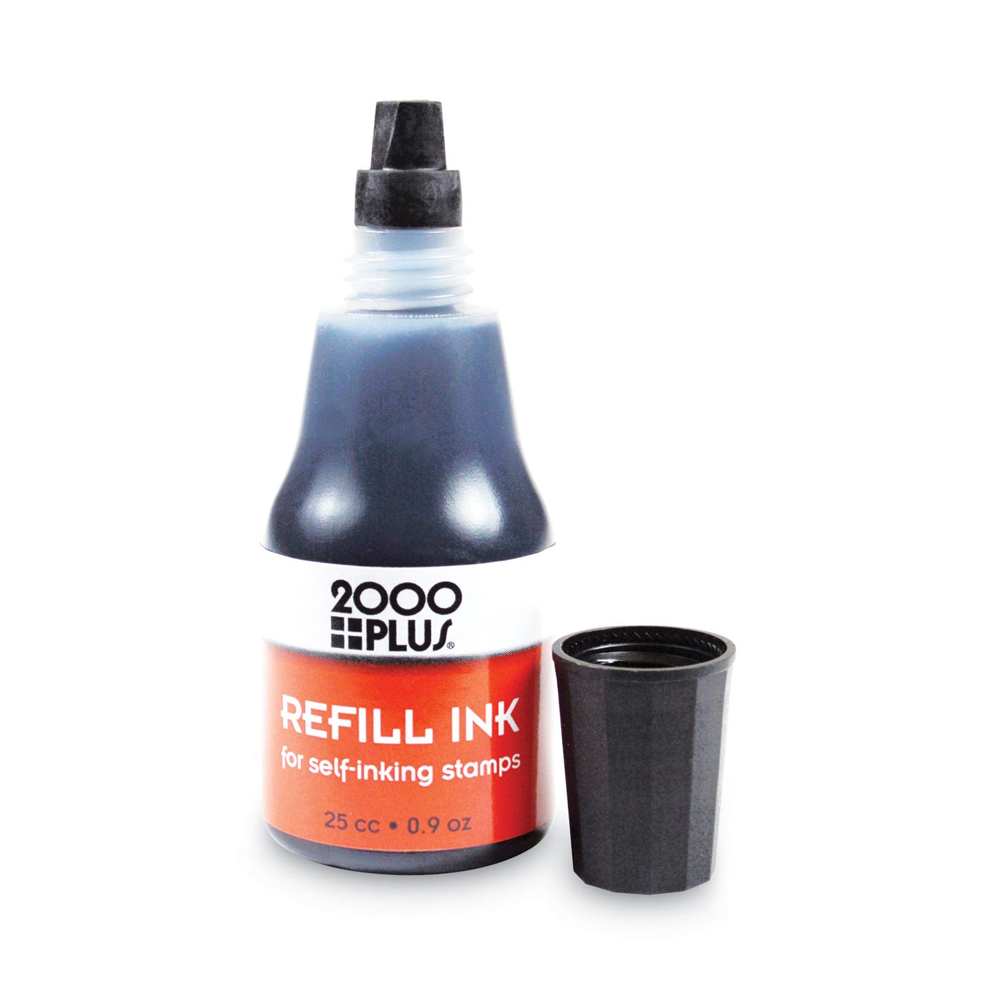 2000 PLUS Self-Inking Refill Ink, 0.9 oz. Bottle, Black (032962)