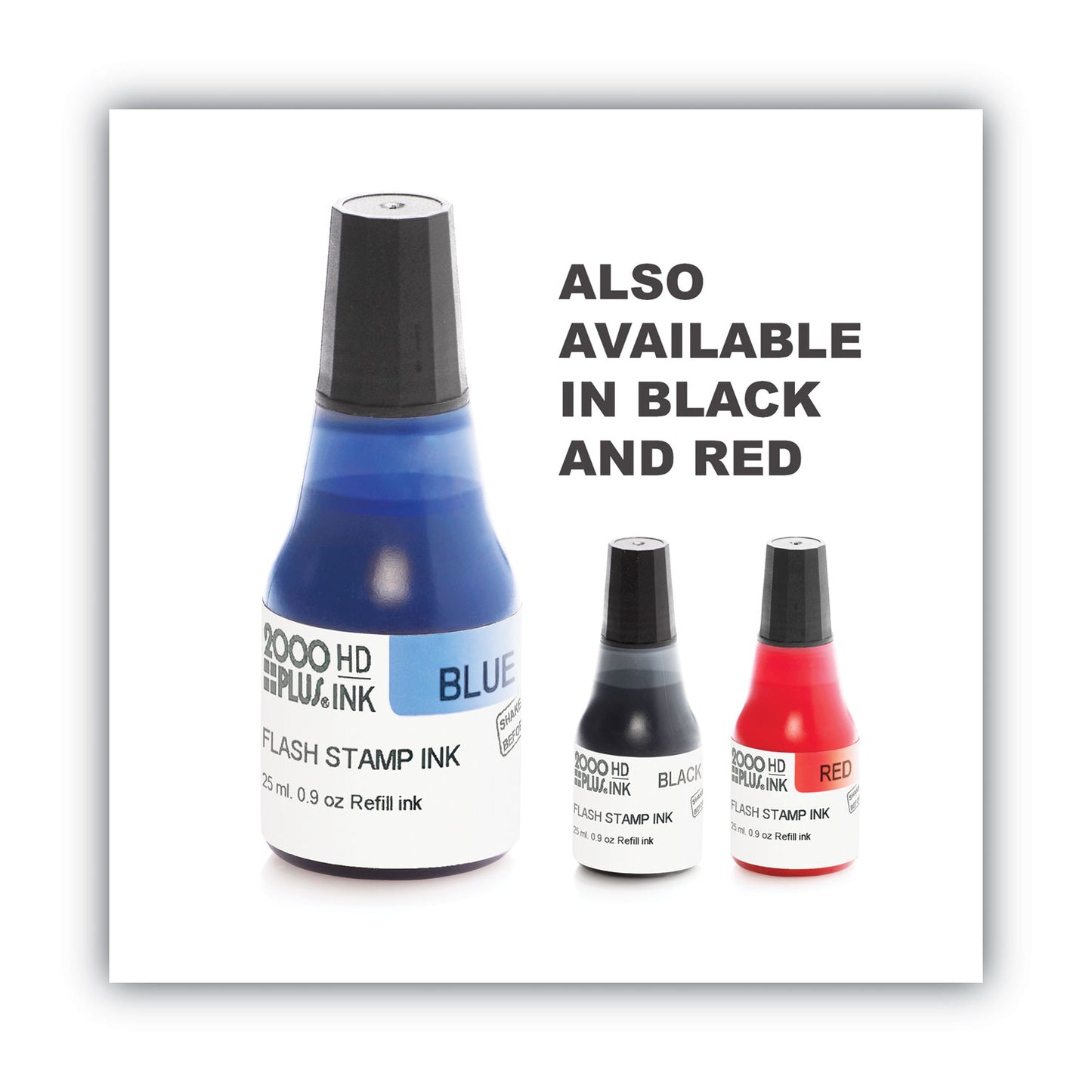 2000 PLUS Pre-Ink High Definition Refill Ink, Blue, 0.9 oz Bottle, Blue (033959)