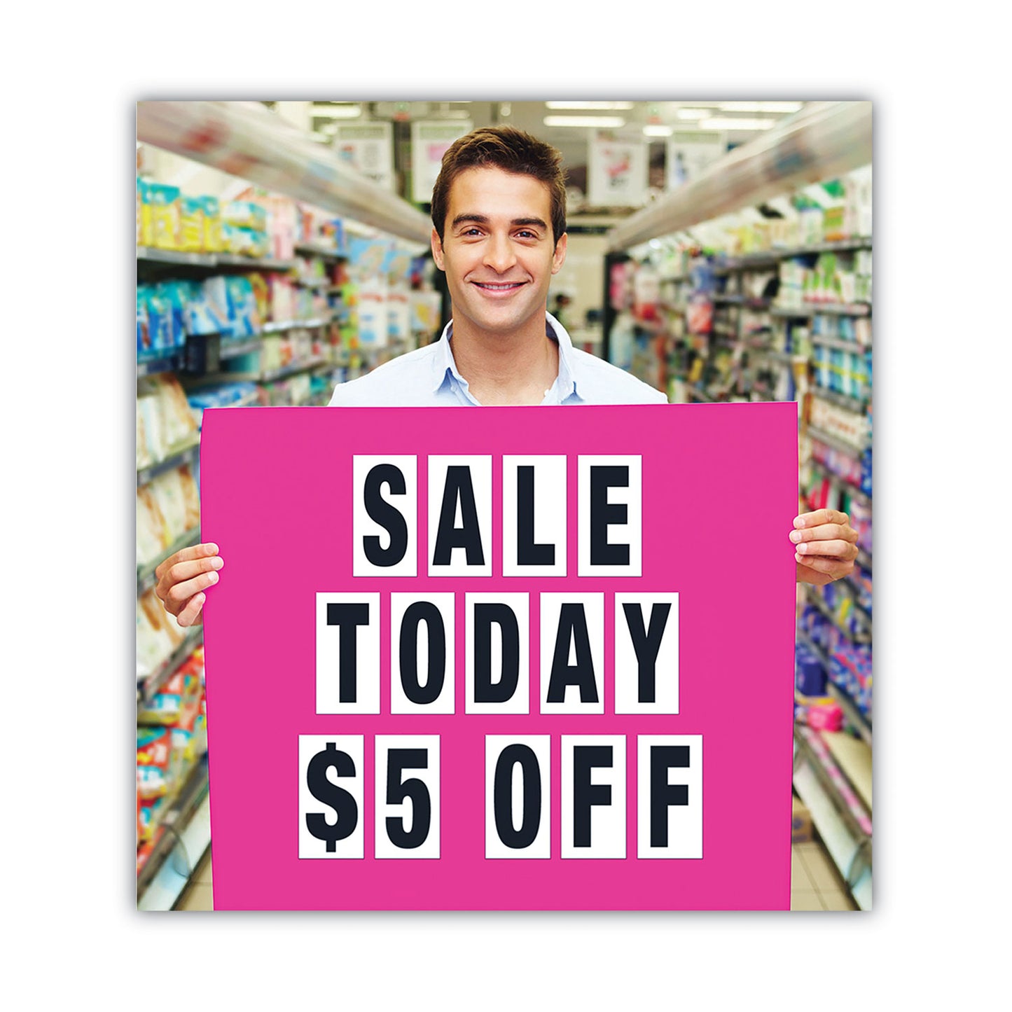 COSCO Letters, Numbers and Symbols, Self Adhesive, Black, 3"h, 64 Characters (098132)