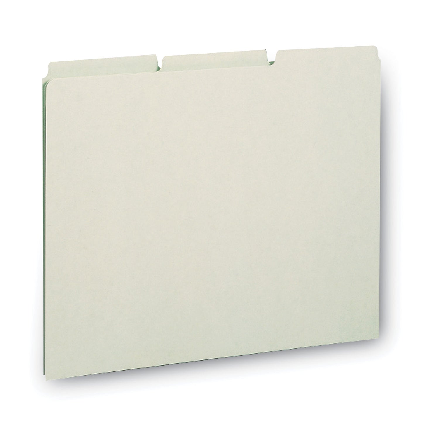 Smead Recycled Blank Top Tab File Guides, 1/3-Cut Top Tab, Blank, 8.5 x 11, Green, 100/Box (50334)
