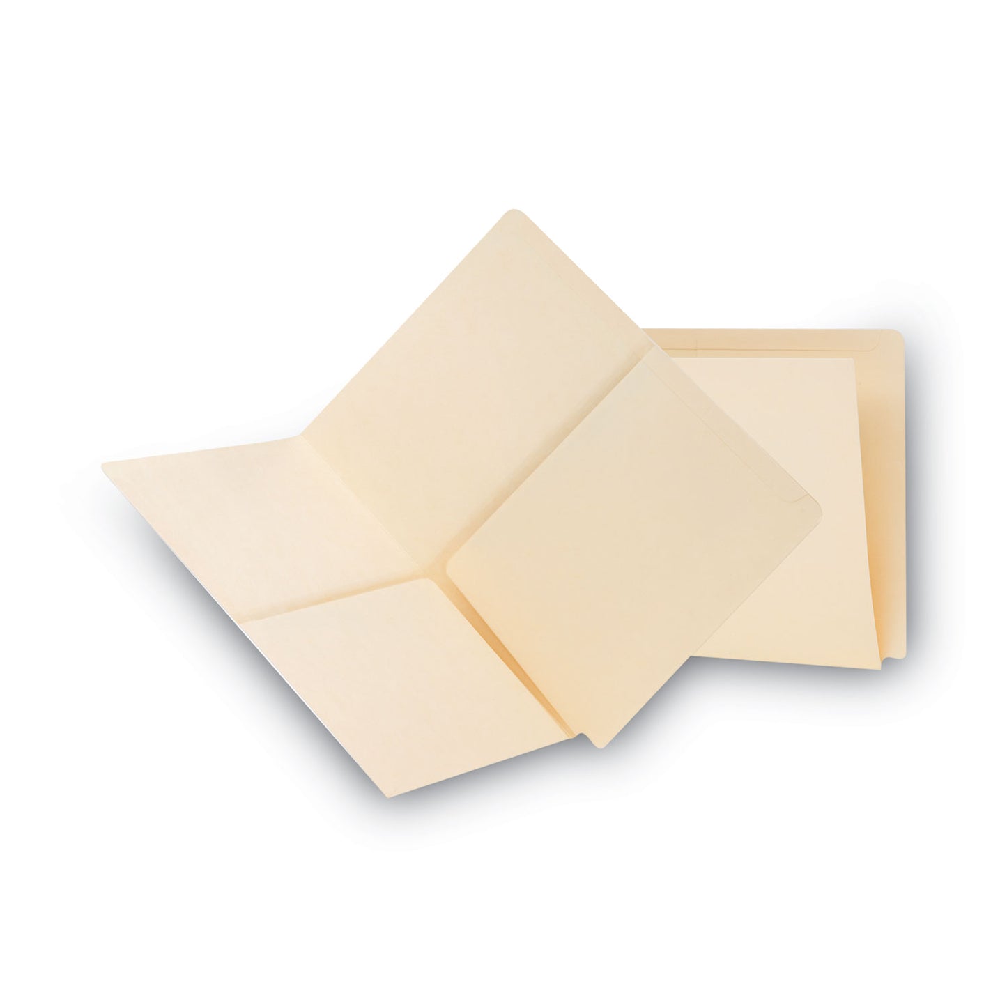 Smead Heavyweight Manila End Tab Pocket Folders, Interior Front/Back Panel Pockets, Straight Tabs, Letter Size, 11pt Manila, 25/Box (24117)