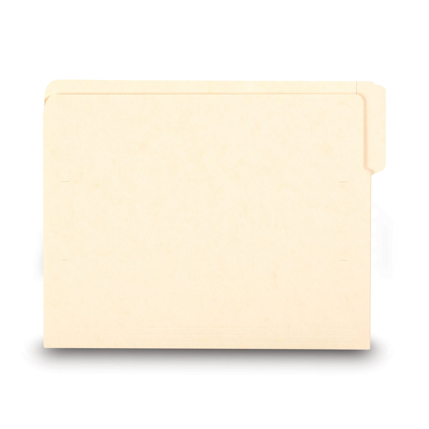 Smead Heavyweight Manila End Tab Folders, 9" High Front, 1/3-Cut Tabs: Assorted, Letter, 0.75" Expansion, Manila, 100/Box (24134)