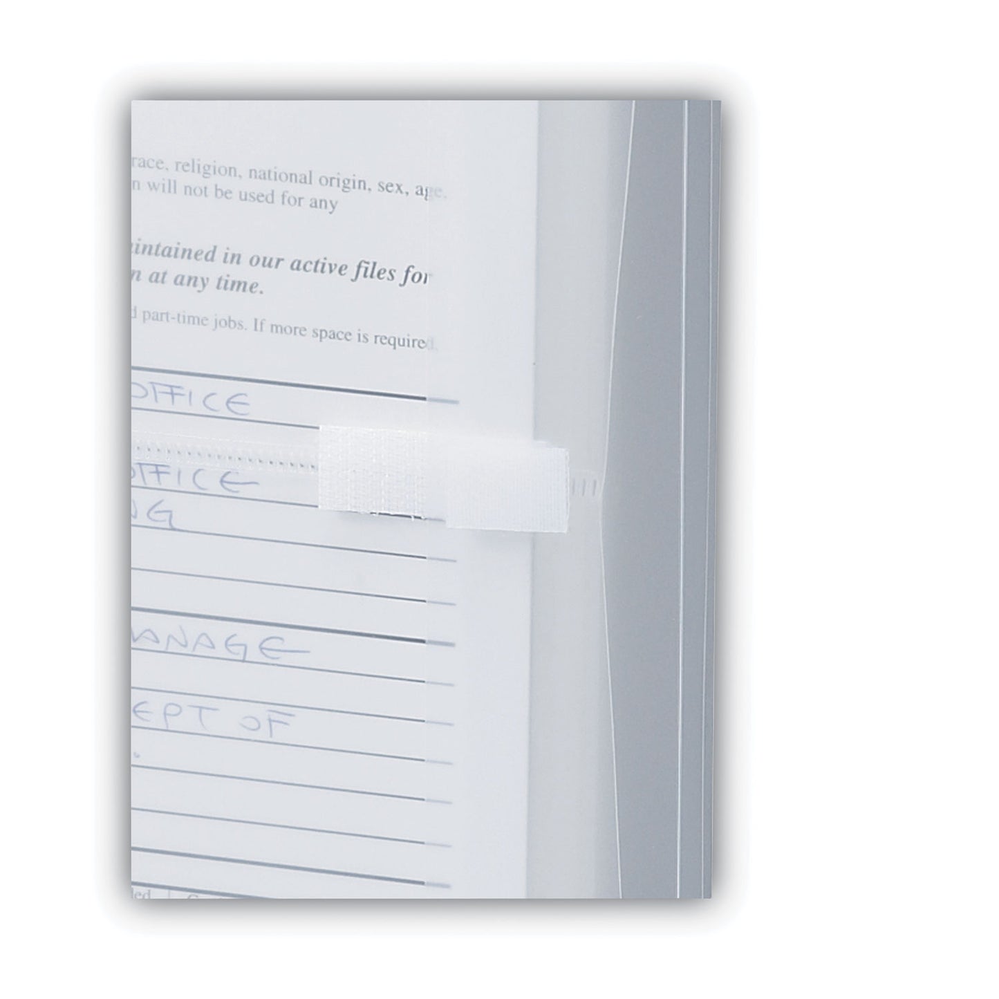 Smead Poly Side-Load Envelopes, Fold-Over Closure, 9.75 x 11.63, Clear, 5/Pack (89661)