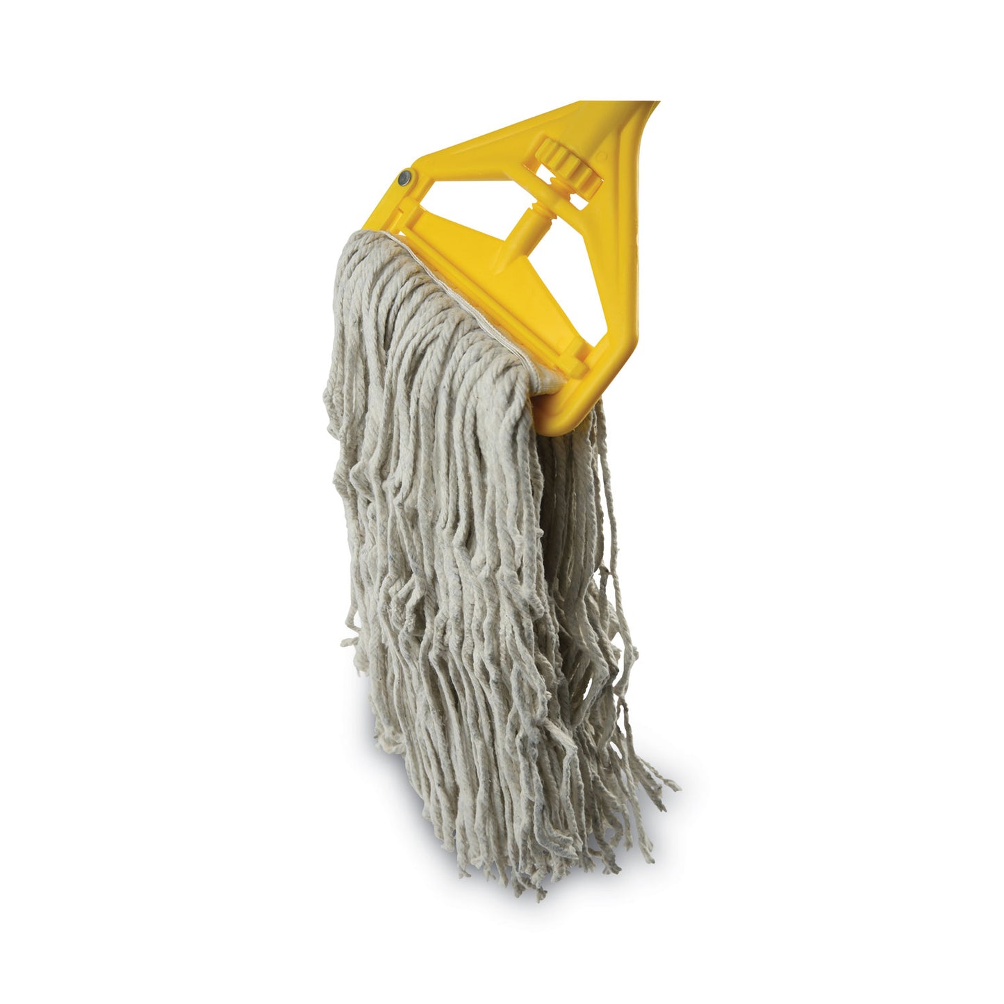 Boardwalk Quick Change Side-Latch Plastic Mop Head Handle, 60" Aluminum Handle, Yellow (620)