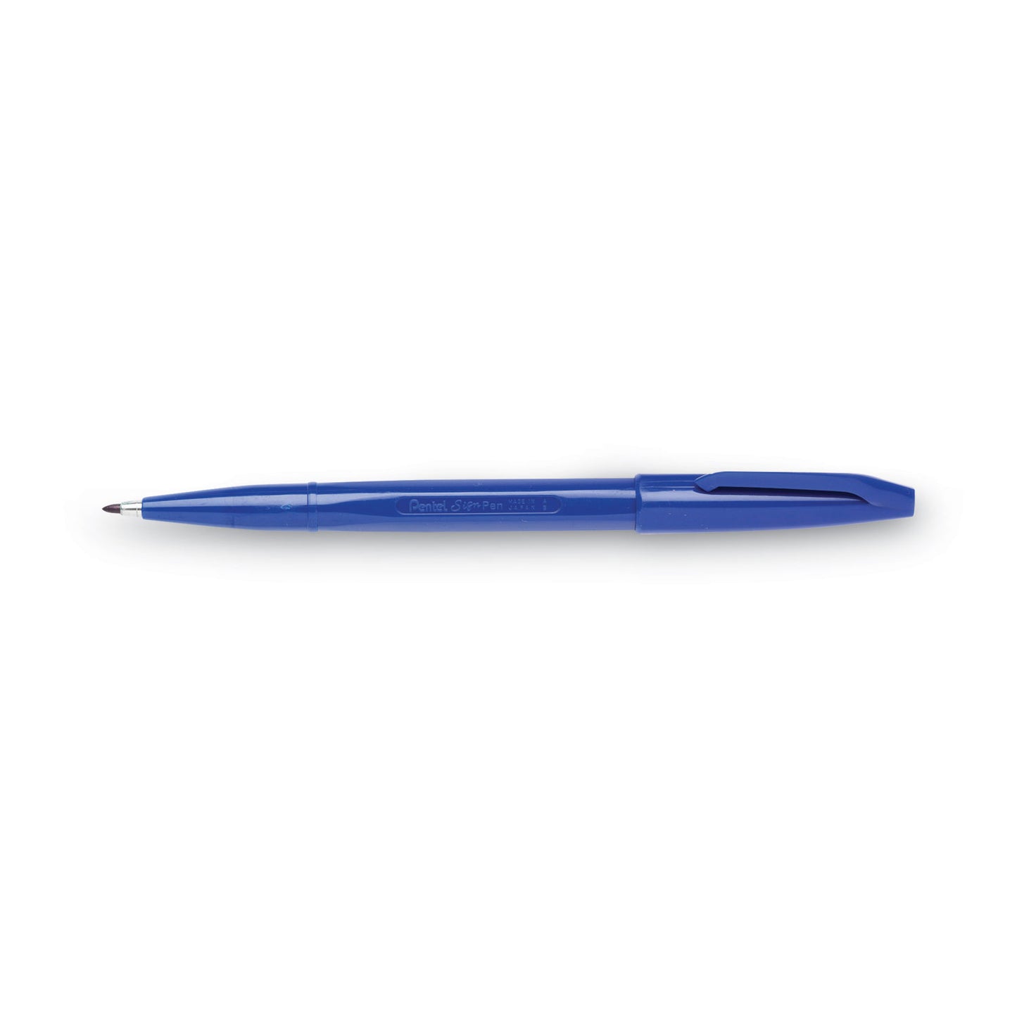 Pentel Arts Sign Pen Fine Point Color Marker, Extra-Fine Bullet Tip, Blue, Dozen (S520C)