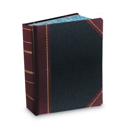 Pease Account Record Book, Record-Style Rule, Black/Red/Gold Cover, 13.75 x 8.38 Sheets, 500 Sheets/Book (9500R)