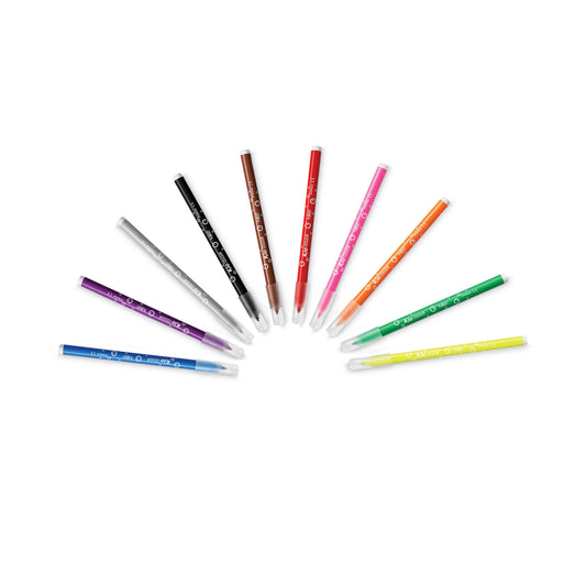 BIC Kids Ultra Washable Markers, Medium Bullet Tip, Assorted Colors, 10/Pack (BKCM10AST)
