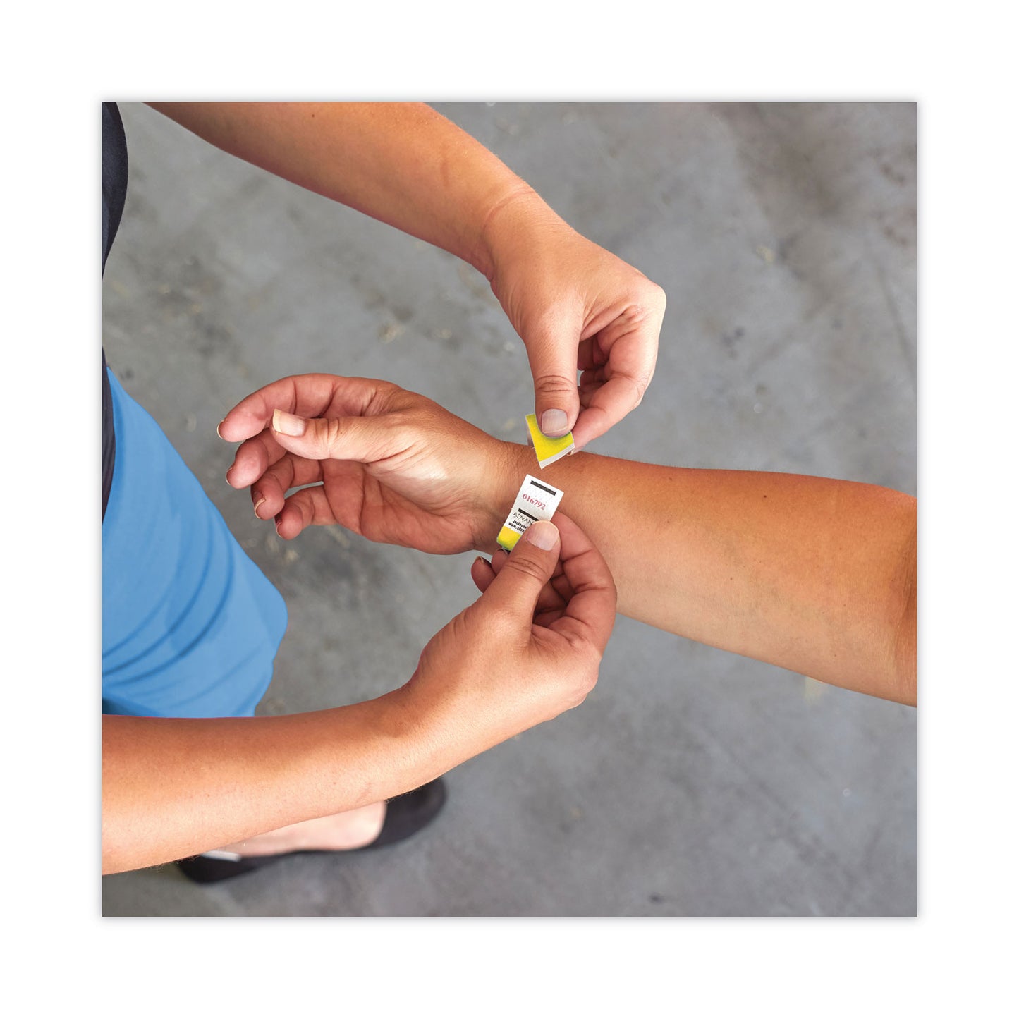 Advantus Crowd Management Wristbands, Sequentially Numbered, 9.75" x 0.75", Yellow, 500/Pack (75512)