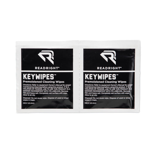 Read Right KeyWipes Keyboard Wet Wipes, 6.88 x 5, Unscented, 18/Box (RR1233)