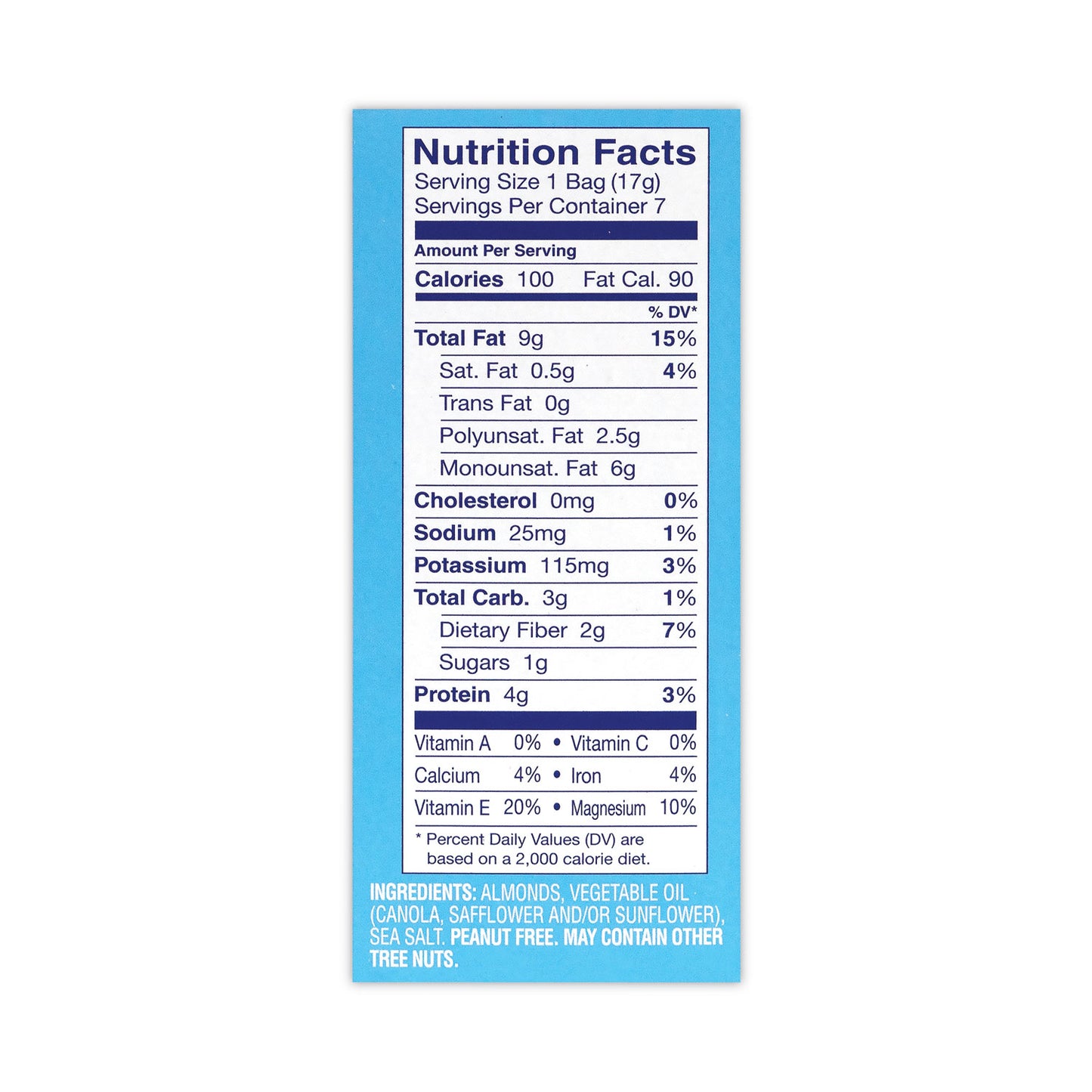 BlueDiamond Low Sodium Lightly Salted Almonds, 1.5 oz Bag, 42 Bags/Carton (22000795)
