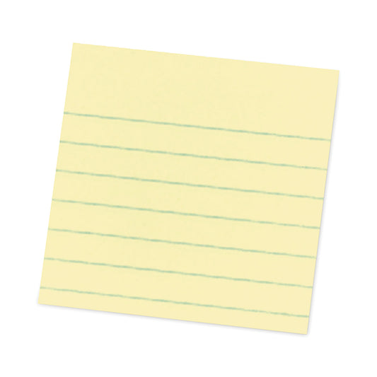 Post-it Pop-up Notes Refill, Note Ruled, 4" x 4", Canary Yellow, 90 Sheets/Pad, 5 Pads/Pack (R440YWSS)