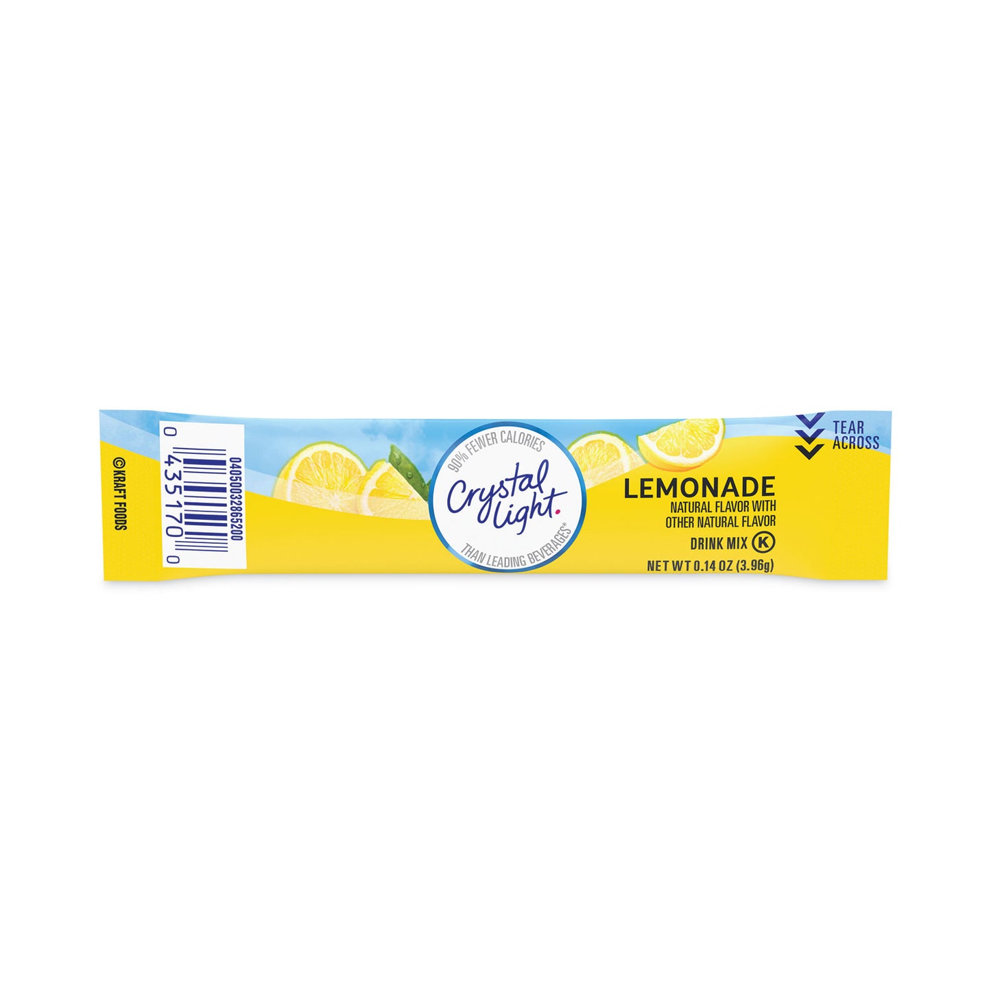 Crystal Light Flavored Drink Mix Pitcher Packs, Lemonade, 0.14 oz Packets, 16 Packets/Pouch, 1 Pouch/Carton (22000552)