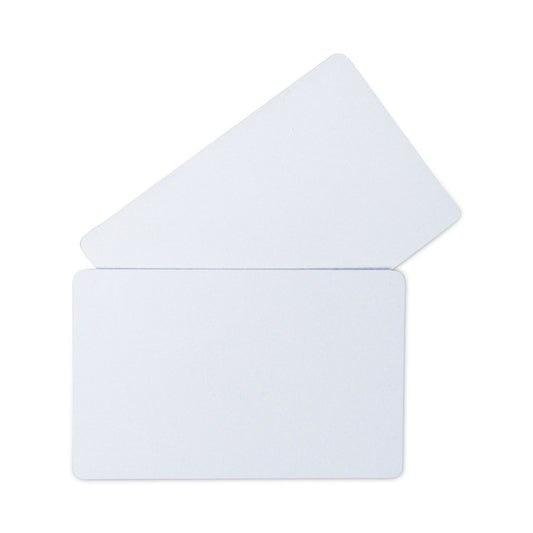 C-Line PVC ID Badge Card, 3.38 x 2.13, White, 100/Pack (89007)