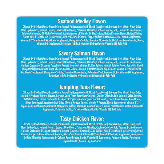 Temptations Cat Treats Mega Pack Variety, 6.3 oz Pouch, 4/Pack (22000661)