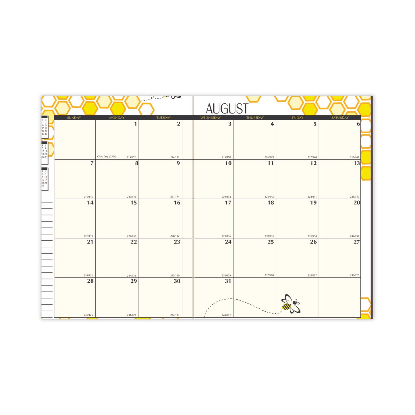 House of Doolittle Recycled Academic Honeycomb Planner, Honeycomb Artwork, 10 x 7, Multicolor Cover, 12-Month (Aug to July): 2024 to 2025 (266502)