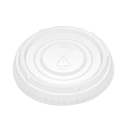 SupplyCaddy Portion Cup Lids, Fits 2 oz Portion Cups, Clear, 2,500/Carton (005L2C)