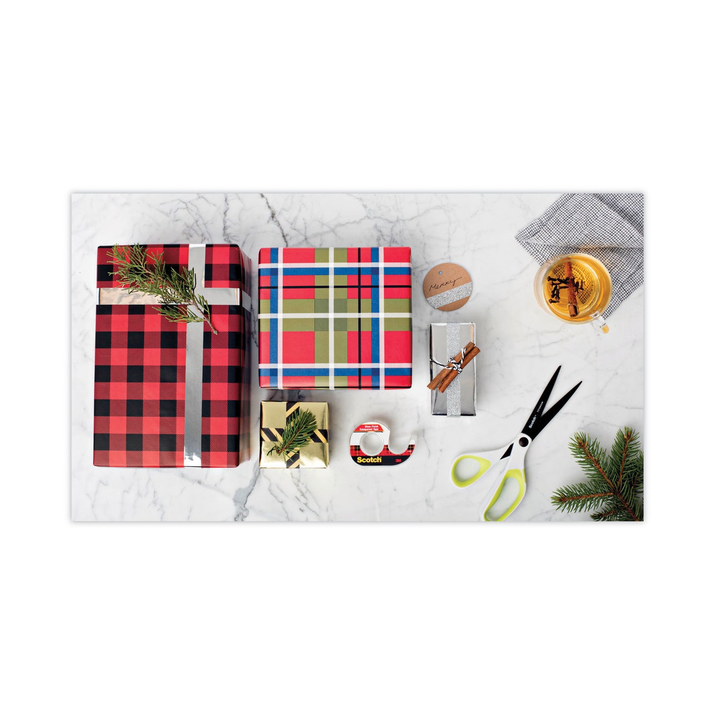 Scotch Transparent Tape Value Pack with Black Dispenser, 1" Core, 0.75" x 83.33 ft, Transparent (600KC60)