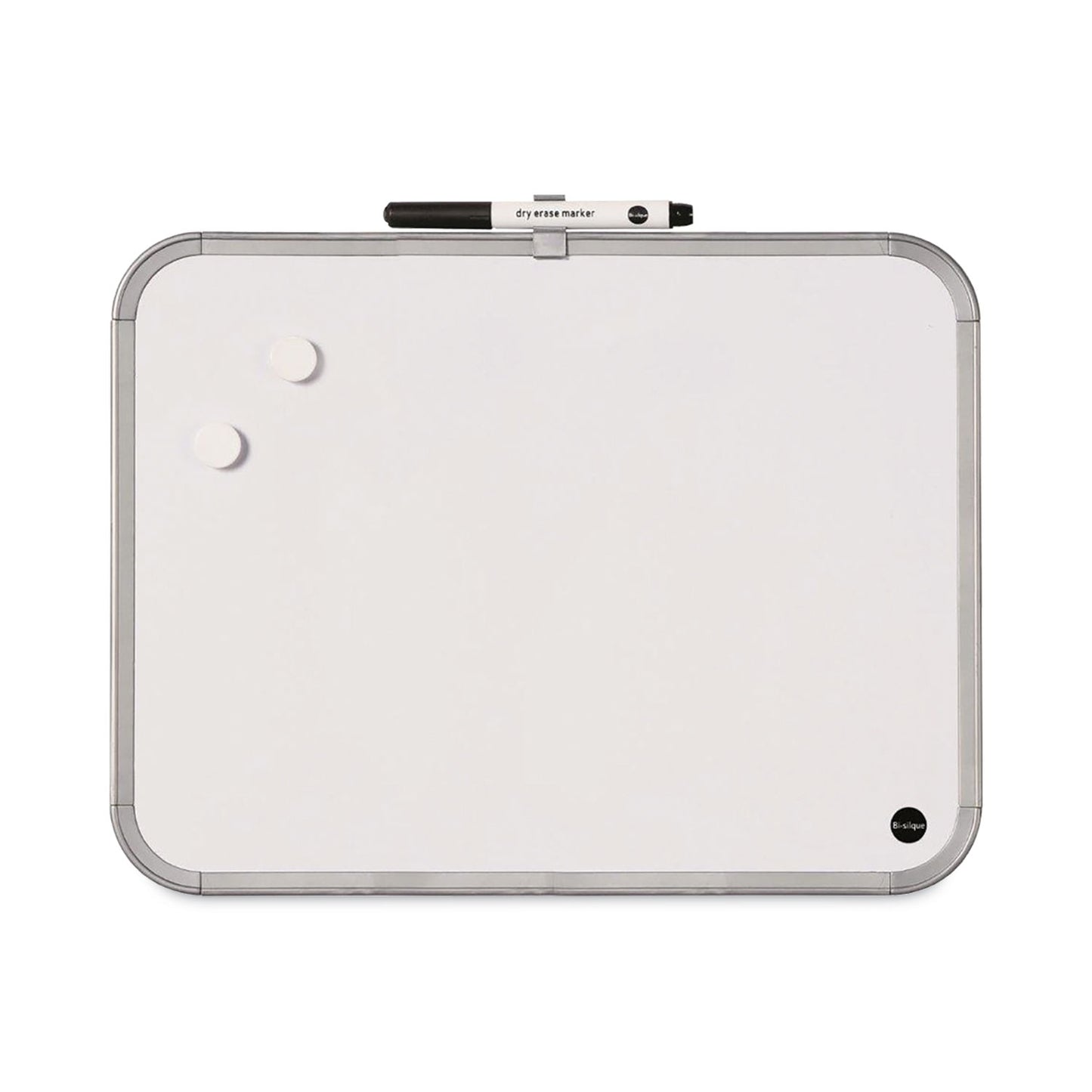MasterVision Magnetic Dry Erase Board, 11 x 14, White Surface, White Plastic Frame (CLK020303)