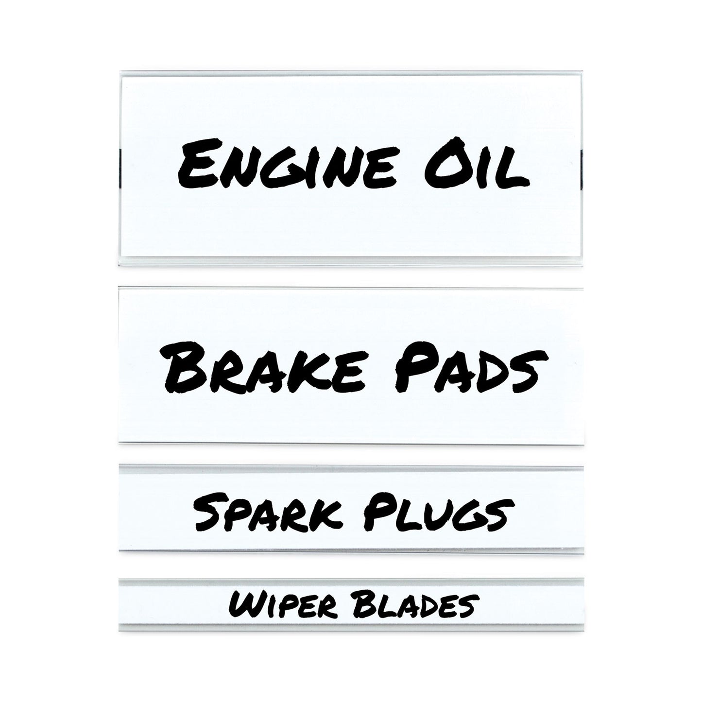 C-Line Clear Magnetic Label Holders, Side Load, 6 x 2, 10/Pack (87820)