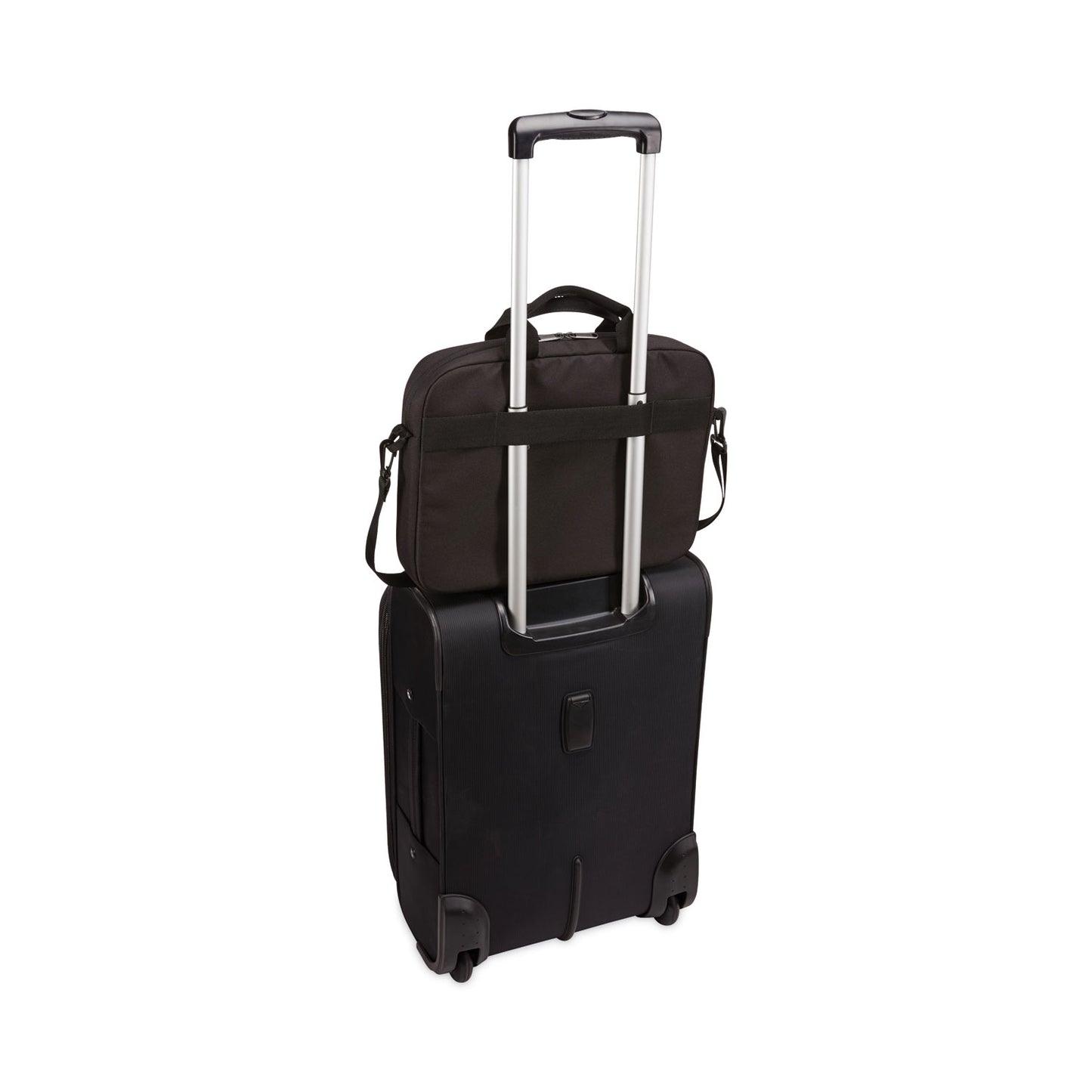 Case Logic Advantage Laptop Attache, Fits Devices Up to 15.6", Polyester, 16.1 x 2.8 x 13.8, Black (3203988)