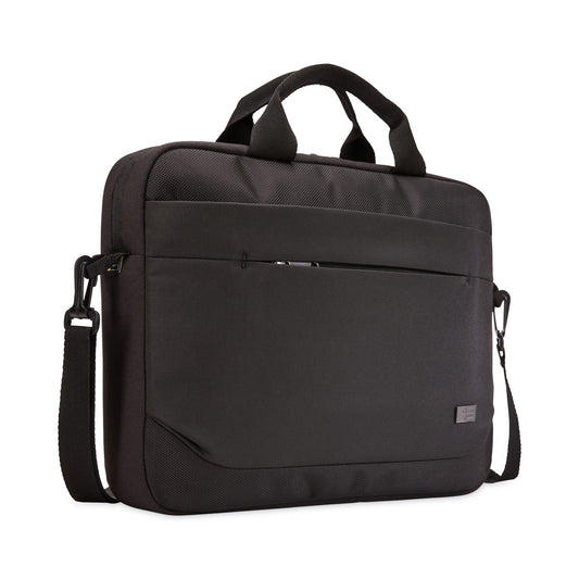 Case Logic Advantage Laptop Attache, Fits Devices Up to 14", Polyester, 14.6 x 2.8 x 13, Black (3203986)