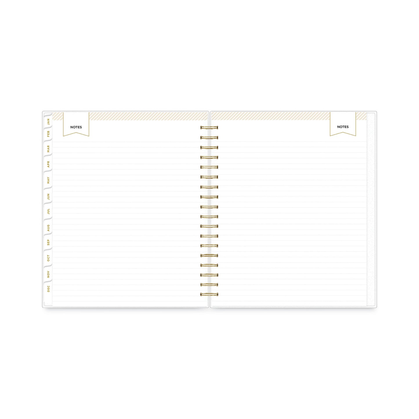 Blue Sky Day Designer Daily/Monthly Frosted Planner, Rugby Stripe Artwork, 10 x 8, Black/White Cover, 12-Month (July-June): 2024-2025 (137885)