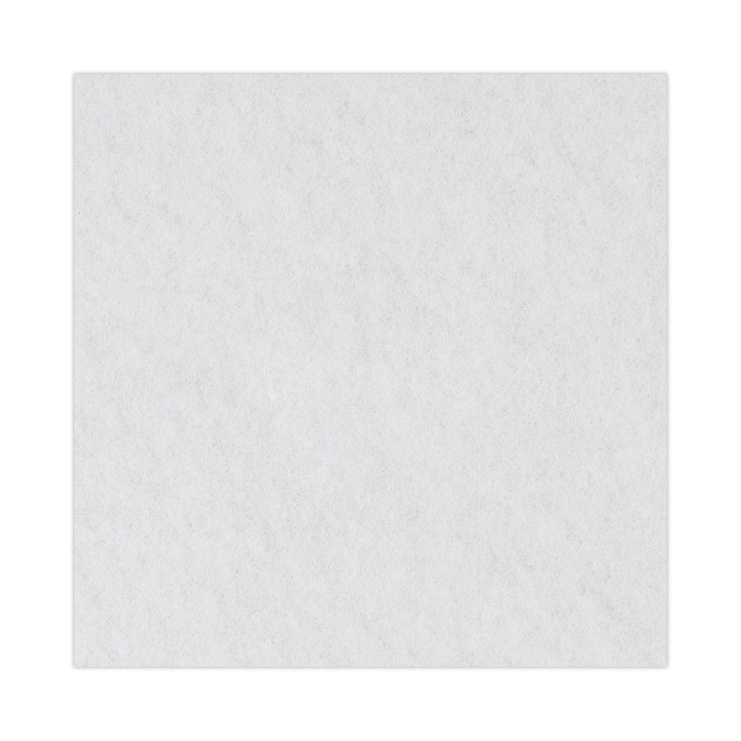 Boardwalk Polishing Floor Pads, 15" Diameter, White, 5/Carton (4015WHI)