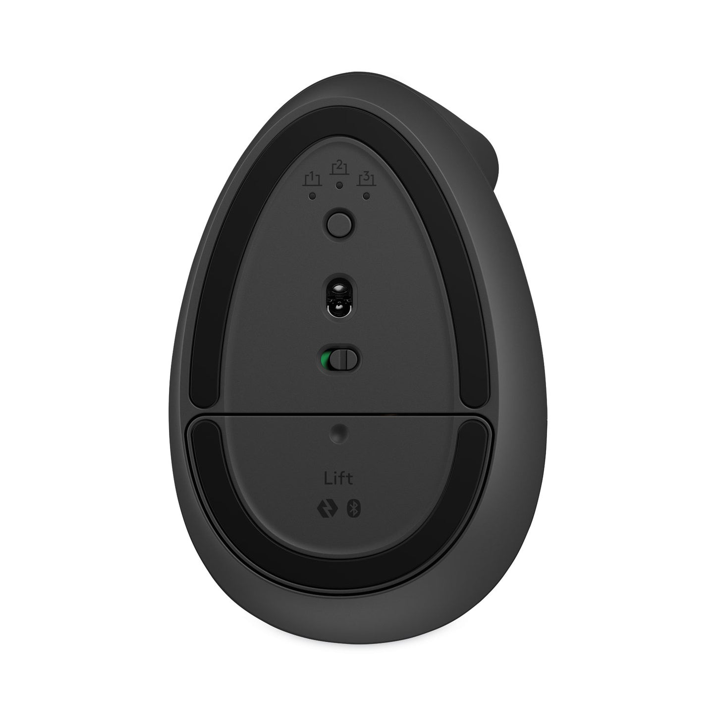 Logitech Lift Vertical Ergonomic Mouse, 2.4 GHz Frequency/32 ft Wireless Range, Right Hand Use, Graphite (910006466)