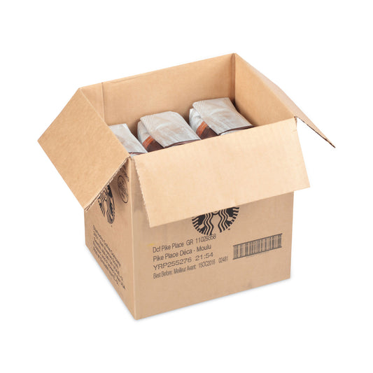 Starbucks Coffee, Pike Place Decaf, 1 lb Bag, , 6/Carton (11029358CT)