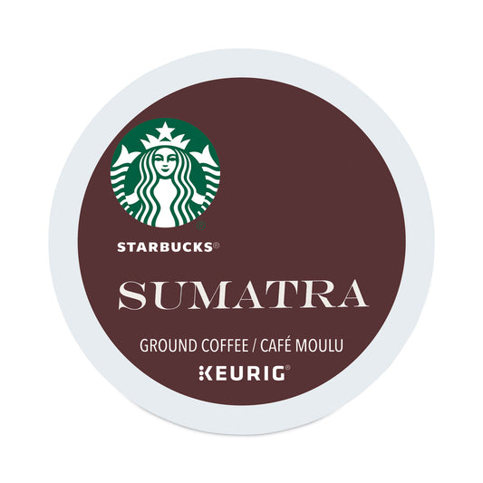 Starbucks Sumatra Coffee K-Cups, Sumatra, 0.4 oz K-Cup, 24/Box (12565254)