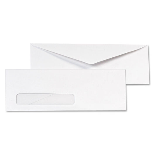 Quality Park Invoice-Format Address-Window Envelope, #10, Commercial Flap, Gummed Closure, 4.13 x 9.5, White, 500/Box (90120)