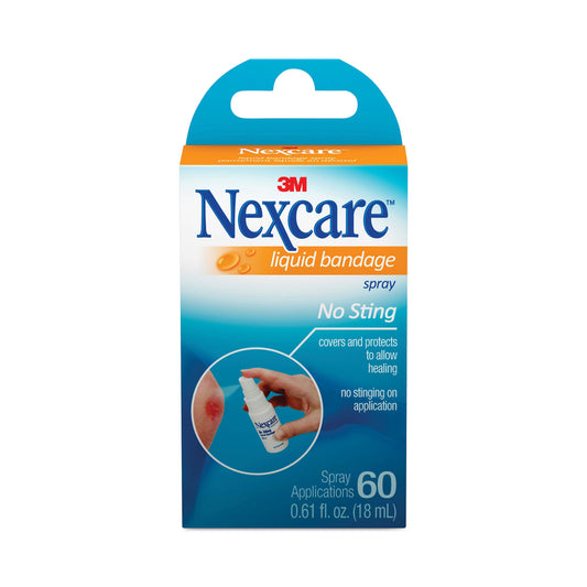Nexcare No-Sting Liquid Bandage Spray, 0.61 oz (LBS11803)