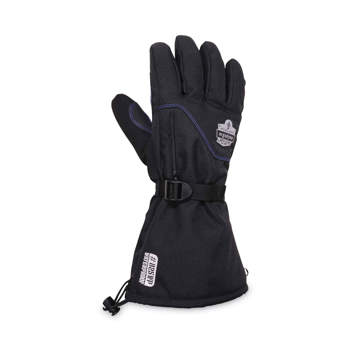 ergodyne ProFlex 825WP Thermal Waterproof Winter Work Gloves, Black, Medium, Pair (17603)