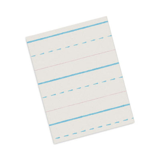 Pacon Multi-Program Handwriting Paper, 30 lb Bond Weight, 1/2" Long Rule, Two-Sided, 8 x 10.5, 500/Pack (ZP2612)
