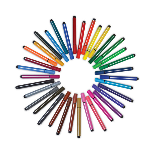 The Pencil Grip Magic Stix Markers, Fine Bullet Tip, Assorted Colors, 48/Pack (390)