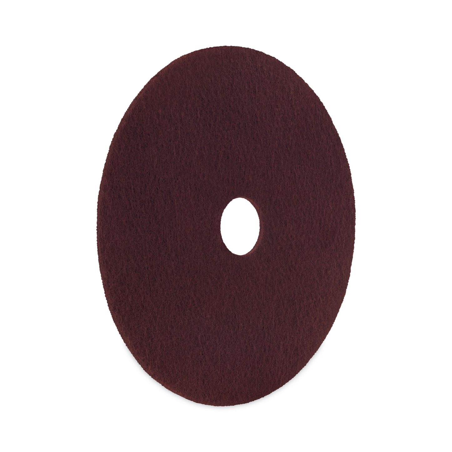 Boardwalk Deep Scrub Pads, 16" Diameter, Maroon, 10/Carton (SPP16)