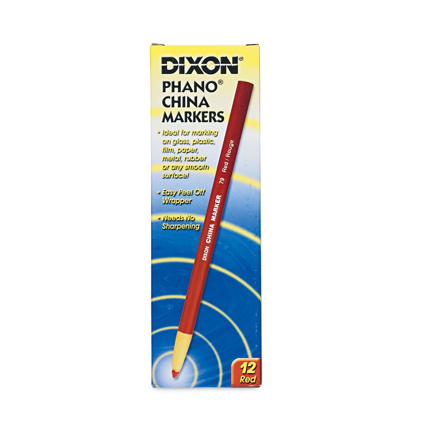 Dixon China Marker, Red, Dozen (00079)