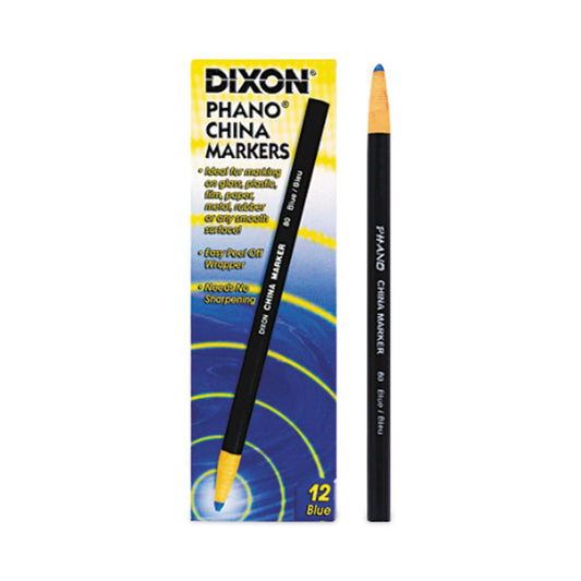 Dixon China Marker, Blue, Dozen (00080)