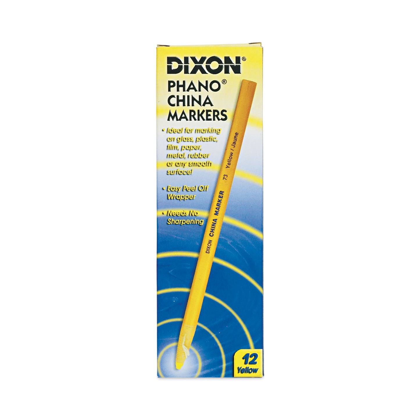 Dixon China Marker, Yellow, Dozen (00073)