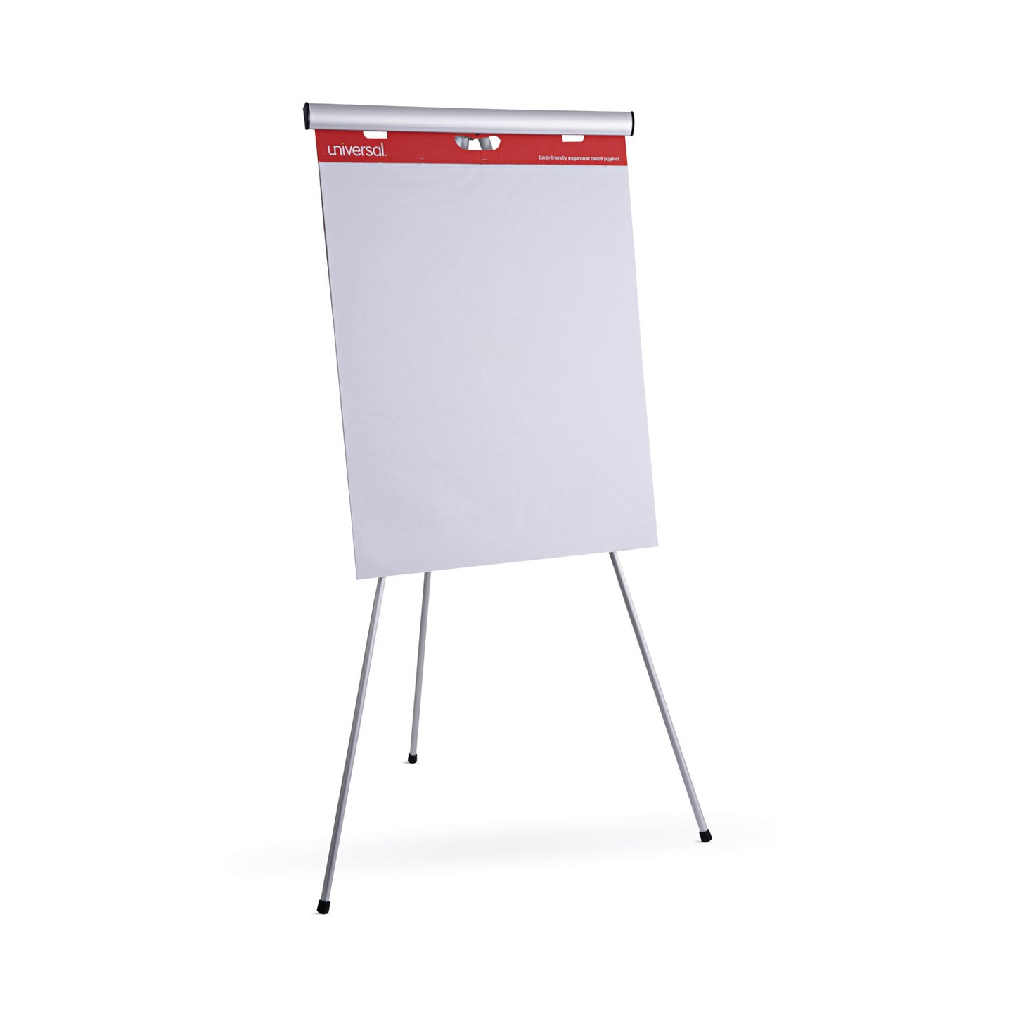 Universal Renewable Resource Sugarcane Based Easel Pads, Presentation Format (1" Rule), 27 x 34, White, 50 Sheets, 2/Carton (45602)