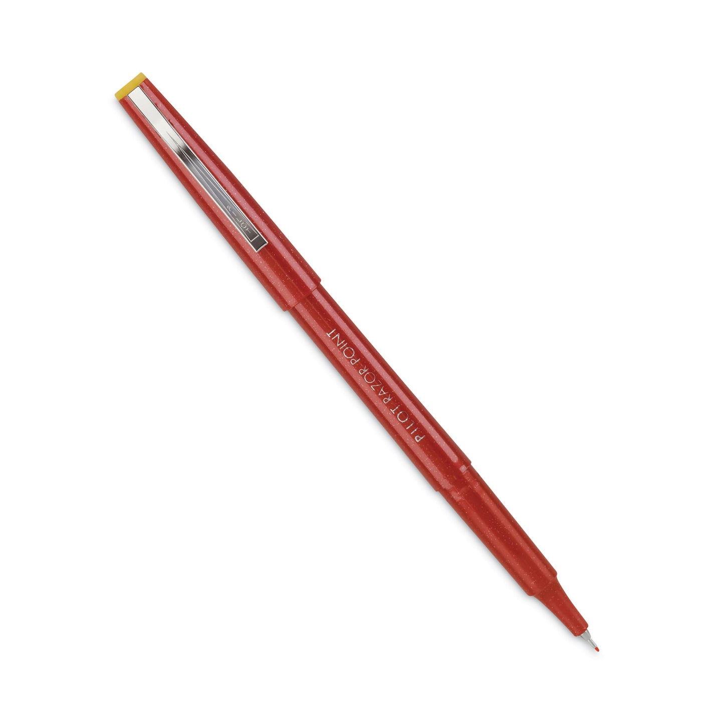 Pilot Razor Point Fine Line Porous Point Pen, Stick, Extra-Fine 0.3 mm, Red Ink, Red Barrel, Dozen (11007)