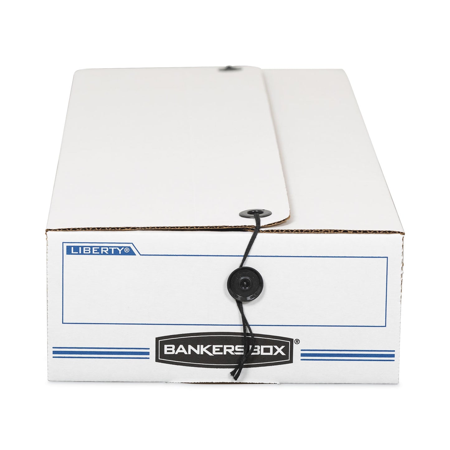 Bankers Box LIBERTY Check and Form Boxes, 11" x 24" x 5", White/Blue, 12/Carton (00005)
