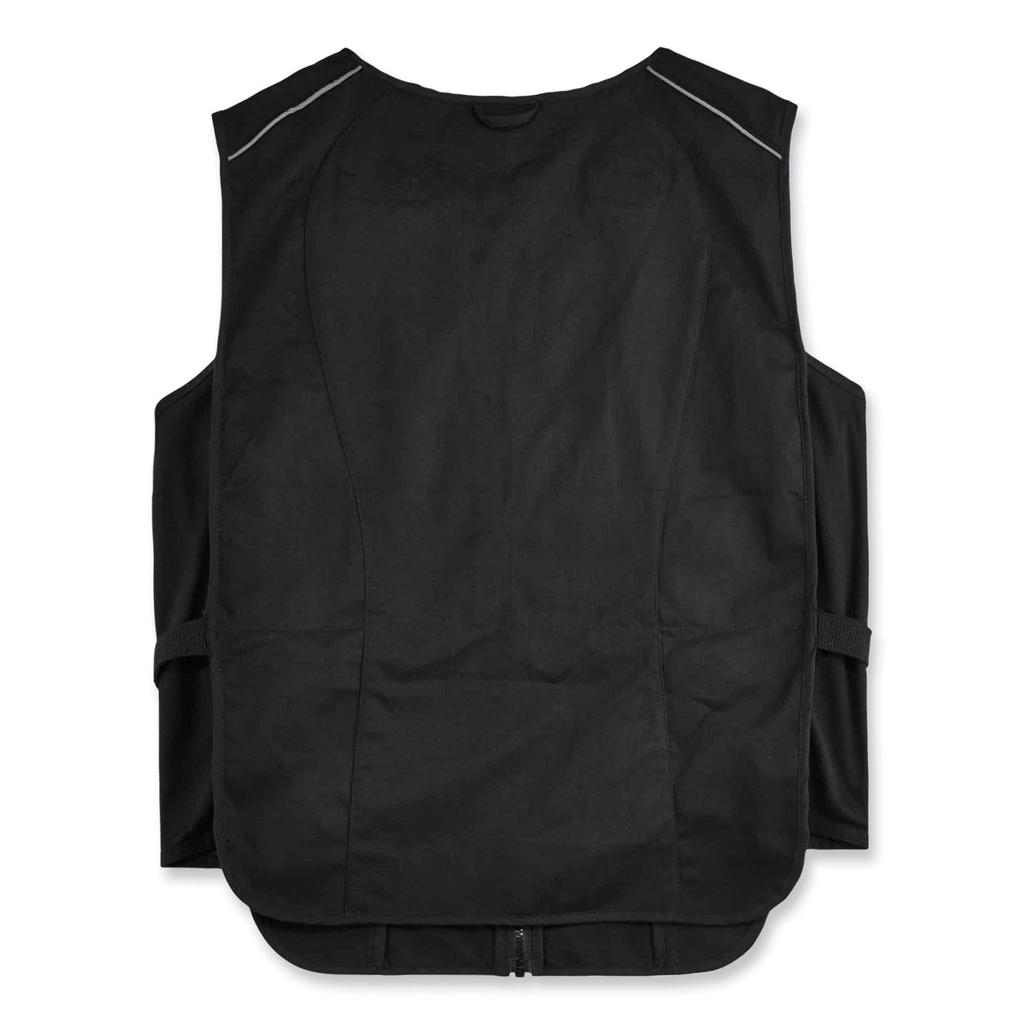 ergodyne Chill-Its 6260 Lightweight Phase Change Cooling Vest with Packs, Cotton/Polyester, Small/Medium, Black (12133)